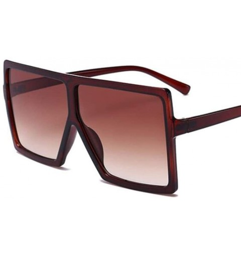 Oversized Oversized Sunglasses Fashion Glasses Vintage - C2 Black Leoaprd Gra - C6199EK4MNZ $14.46