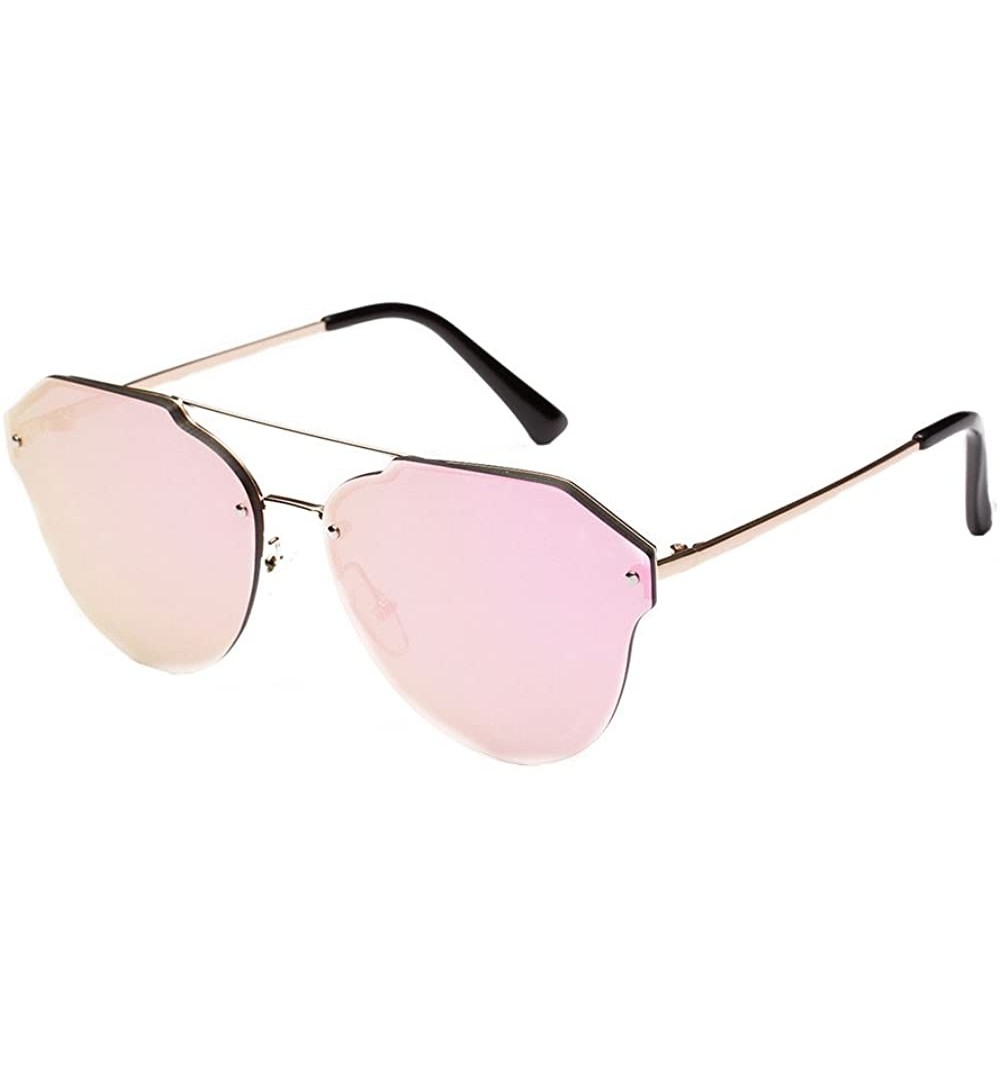 Rimless Sunglasses Vintage Glasses Eyewear Rimless - Violet - CN18QRN5I6C $8.98