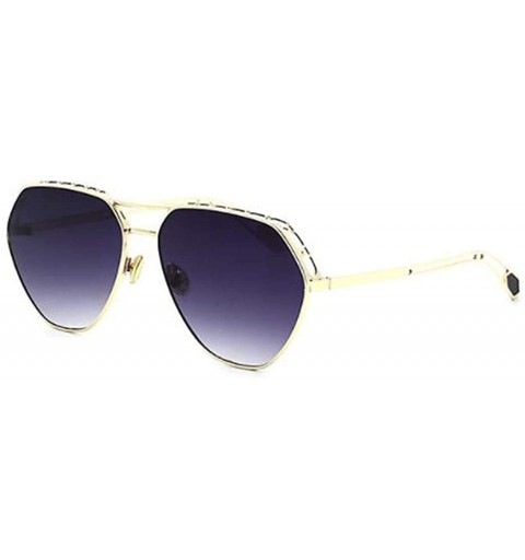 Aviator 2019 new sunglasses- ladies color film metal sunglasses hollow sunglasses women - A - CH18SEHD6QY $45.64