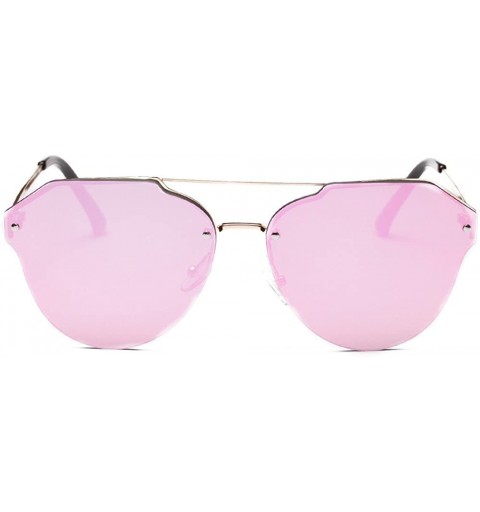 Rimless Sunglasses Vintage Glasses Eyewear Rimless - Violet - CN18QRN5I6C $8.98
