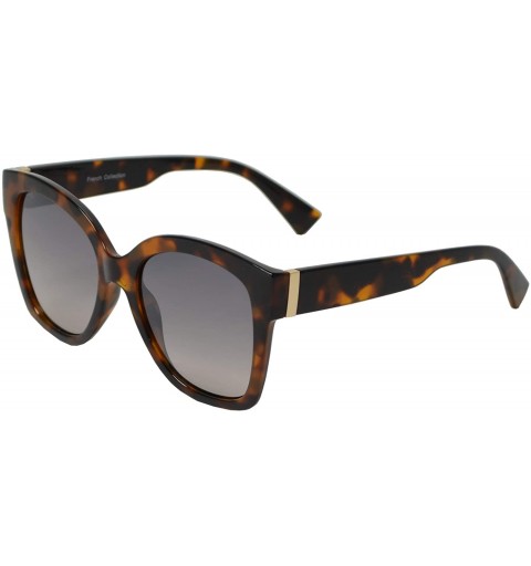 Oversized Women Large Retro Fashion Designer Butterfly Sunglasses UV Protection - Leopard + Light Gradient - CM195Q58R8A $11.66