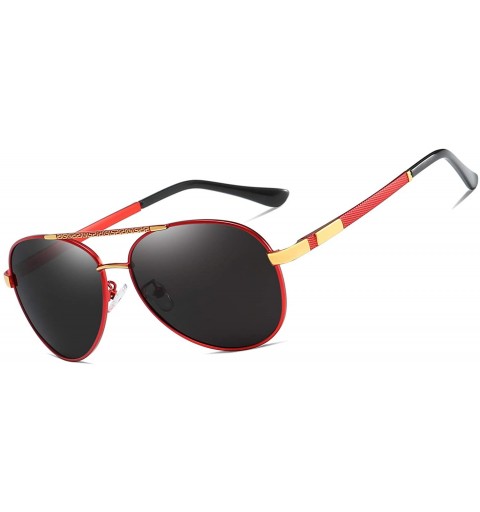 Wayfarer Polarized Avaitor Sunglasses for Men Driving Wayfarer Sun Glasses Women - Red Gold - CO194Z7MUWO $35.37