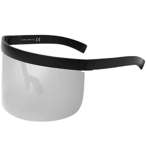Square Hot Sale! Oversized Sunglasses-Unisex Vintage Retro Beach Eyewear Frame Hat Anti-Peeping Glasses (I) - CM18RW5T5U5 $13.35