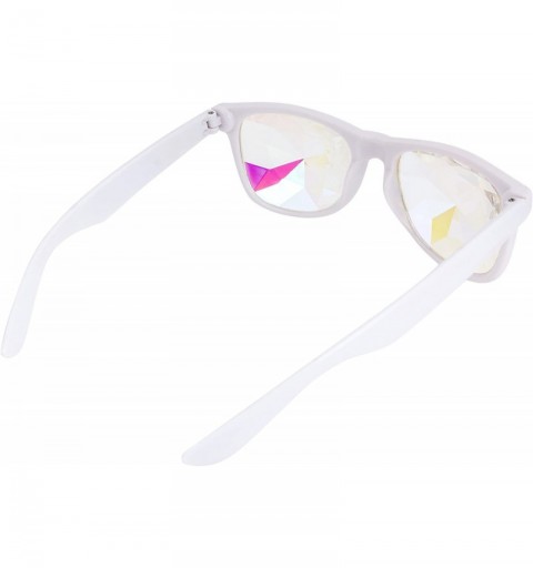 Round Festivals Kaleidoscope Glasses for Raves - Goggles Rainbow Prism Diffraction Crystal Lenses - CO18C3XE02Z $14.46