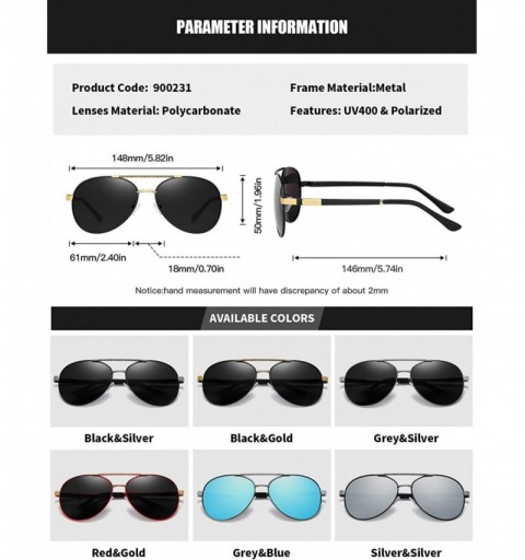 Wayfarer Polarized Avaitor Sunglasses for Men Driving Wayfarer Sun Glasses Women - Red Gold - CO194Z7MUWO $20.21