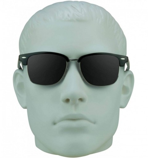 Rimless Classic Reading Sunglasses with Round Horn Rimmed Plastic Frame for Men & Women - Not Bifocal - CL180WYUZ6X $22.86