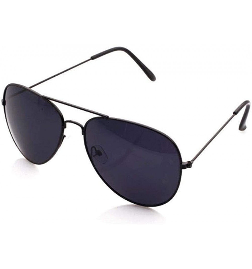 Goggle Fashion UV Protection Glasses Travel Goggles Outdoor Metal Frame Sunglasses Sunglasses - Black Gray - CE18SZUZWMK $7.67