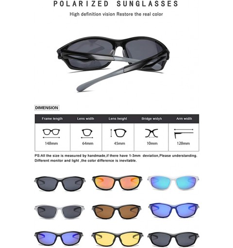 Goggle Sunglasses Polarised glasses Superlight Shatterproof - Color 6 - C418R4LYZWS $10.20