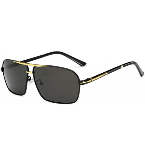 Square Men Polarized Sunglasses Sunglasses Wholesale Driver Driving Color Film Blue Square Sunglasses (Color 4) - 4 - CQ18U68...