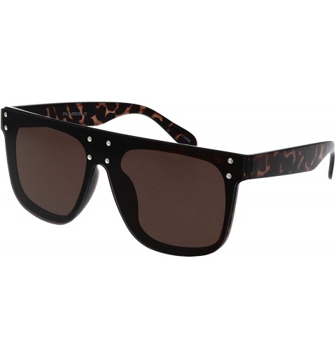 Rectangular 3268 Rectangular Fashion Sunglasses - UV Protection - Brown - CK18WGLK8LM $19.32