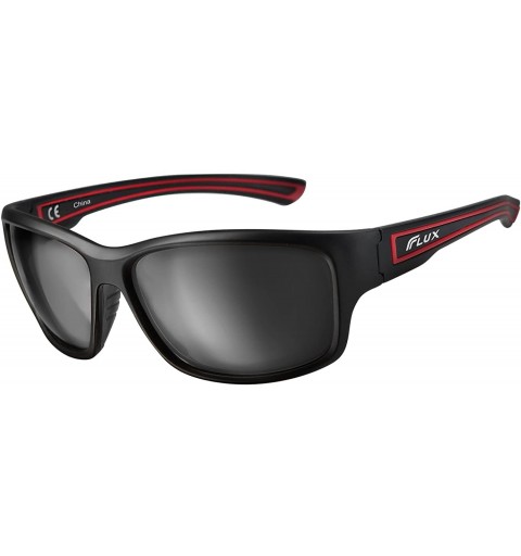 Sport Classic Polarized Sunglasses Cycling - Matte Black / Red Rubber - C818L3XX9GZ $48.35