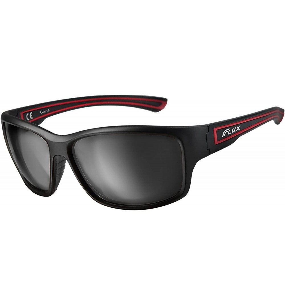 Sport Classic Polarized Sunglasses Cycling - Matte Black / Red Rubber - C818L3XX9GZ $51.84