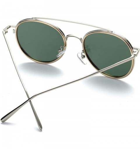 Round Vintage Round Sunglasses for Women Metal Frame Lightweight Polarized Mens Sunglasses 8086 - CM18RXCAX8N $9.60