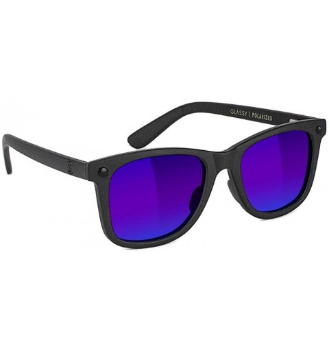 Rectangular Mikemo Premium Polarized Sunglasses 100% UV Protected - Black Out - CC19CG6E3A4 $45.32