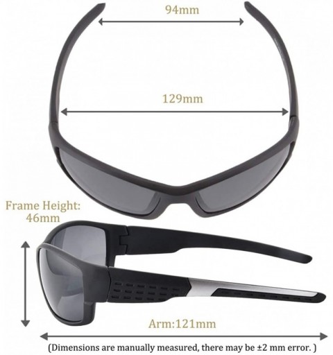 Sport Men Sports Polarized Sunglasses Driving Fishing Blue Ray Night Vision Eyeglasses two piece - SH202 - CL1939TA7GI $7.91