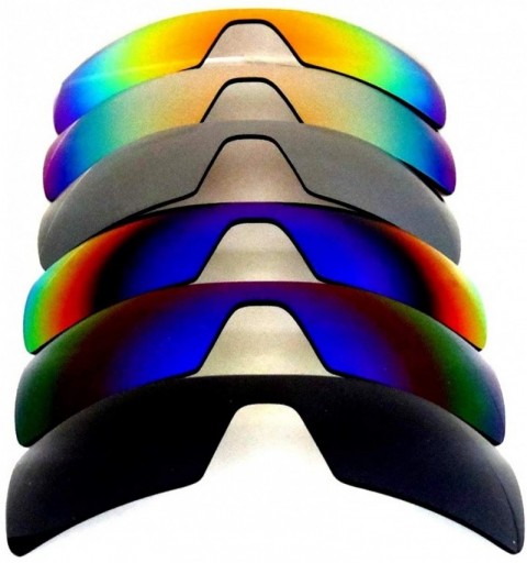 Oversized Replacement Lenses Oil Rig Black&Blue&Green&Gray&Gold&Red-FREE S&H. - Clear - CC12GNAGSLB $85.27
