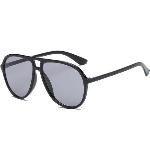 Aviator Modern Fashion Aviator Sunglasses for Men and Women UV400 Protection - Black - CC18IGHEH2T $7.99
