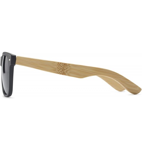 Square Sunglass Warehouse Treeline - Plastic Retro Square Men's & Women's Full Frame Sunglasses - CH12O5JJ6M6 $14.16