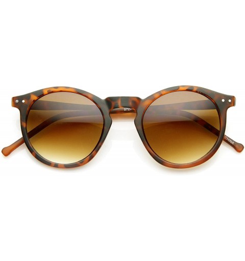 Round Eddy' Round Fashion Sunglasses - Leopard-amber - CK11WP2WLYV $11.86