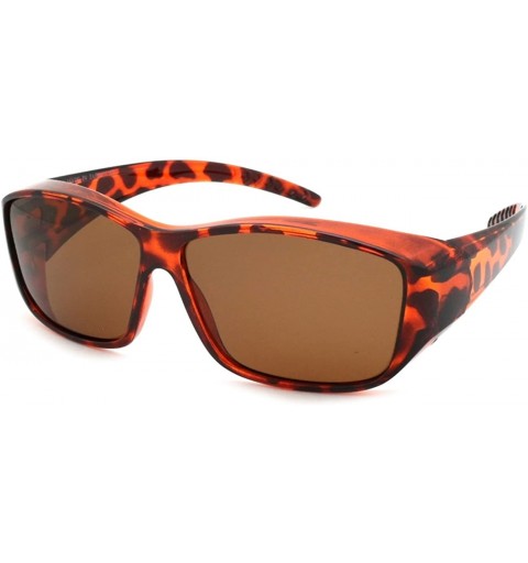 Wrap Unisex Style Wrap Sunglasses with Polarized Lens 540978/P - Demi - C41271C7TOV $19.16