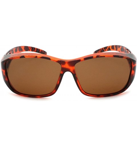 Wrap Unisex Style Wrap Sunglasses with Polarized Lens 540978/P - Demi - C41271C7TOV $12.86