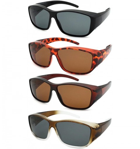 Wrap Unisex Style Wrap Sunglasses with Polarized Lens 540978/P - Demi - C41271C7TOV $12.86
