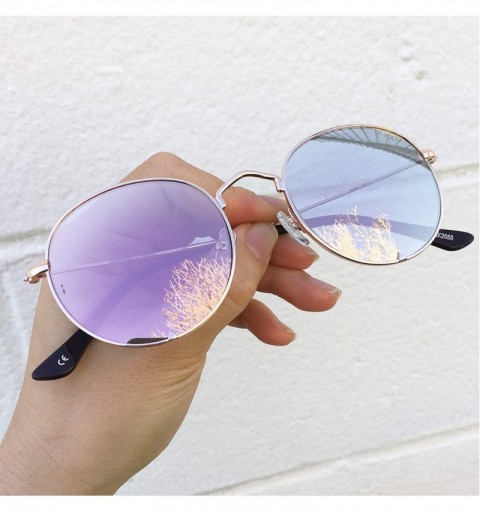 Round x HIGHKOLT The Round Sunglasses For Men and Women - Diff Vision UV400 Protection - 50mm AK2050 - CL18NCUGWON $39.76