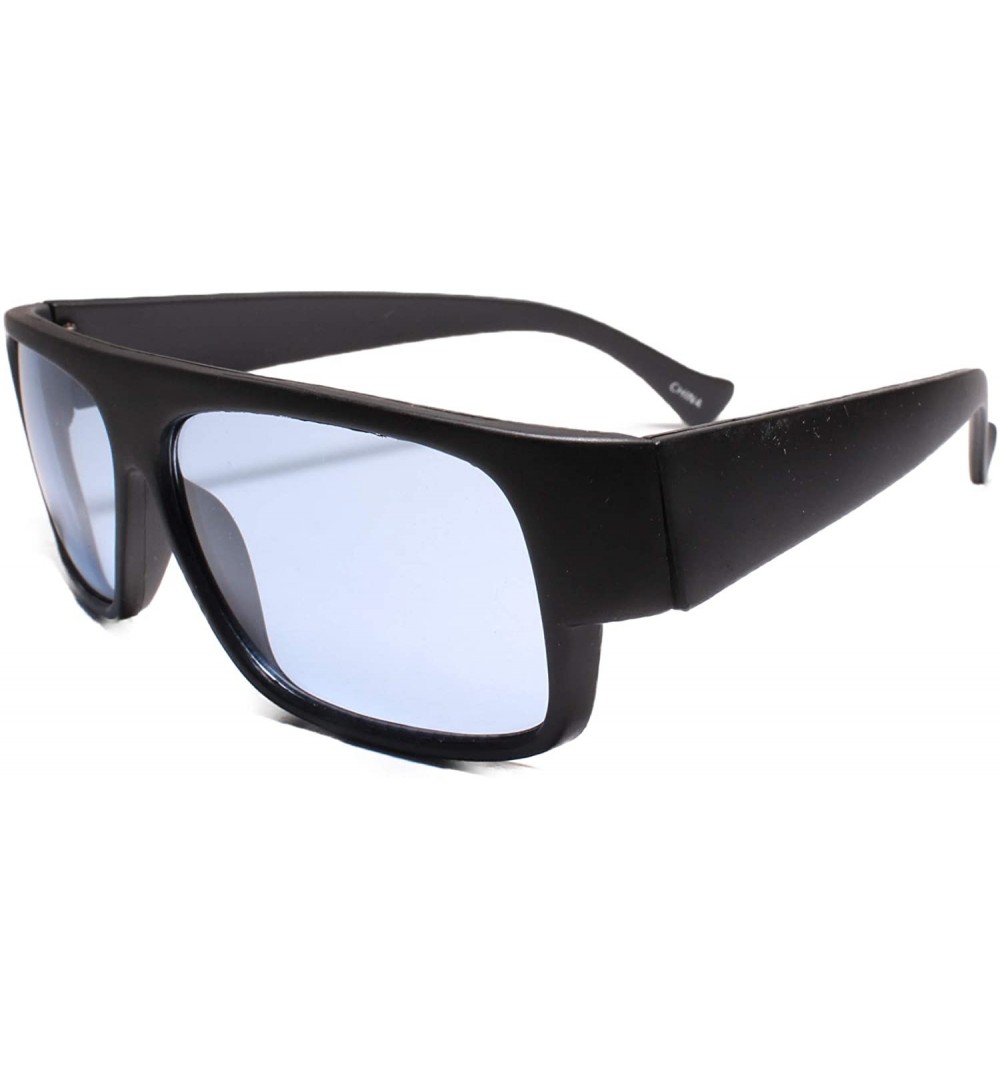 Rectangular Oldstock True Vintage 70's 80's Rectangle Sunglasses - Blue - CS18UM7TWI6 $10.92