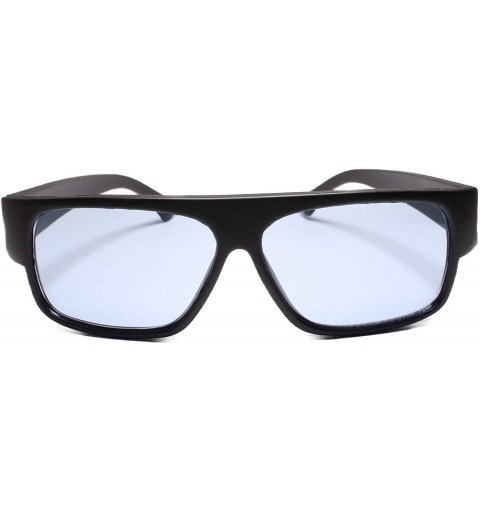Rectangular Oldstock True Vintage 70's 80's Rectangle Sunglasses - Blue - CS18UM7TWI6 $10.92