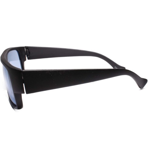 Rectangular Oldstock True Vintage 70's 80's Rectangle Sunglasses - Blue - CS18UM7TWI6 $10.92