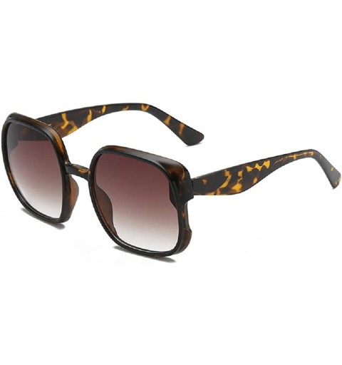 Butterfly Retro Oversized Big Squared Shape Sunglasses Vintage Style Thick-Rimmed Glasses - B - CC196SUDZ6C $20.57