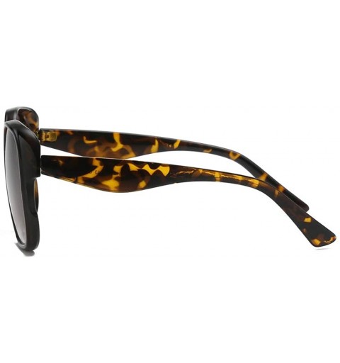 Butterfly Retro Oversized Big Squared Shape Sunglasses Vintage Style Thick-Rimmed Glasses - B - CC196SUDZ6C $18.00