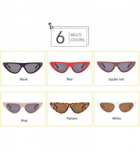 Cat Eye Cat Eye Clout Goggles Sunglasses Vintage Mod Style Retro Casual Fashion Sunglasses (Color Pattern) - Pattern - C9197W...