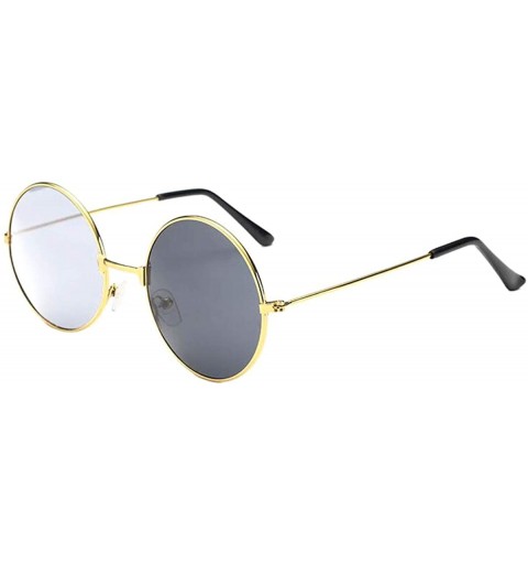 Round Mens Bifocal Mini Round Metal Vintage Transition Photochromic Reading Glasses UV400 Sunglasses - Gold - C518T59N6UI $19.26