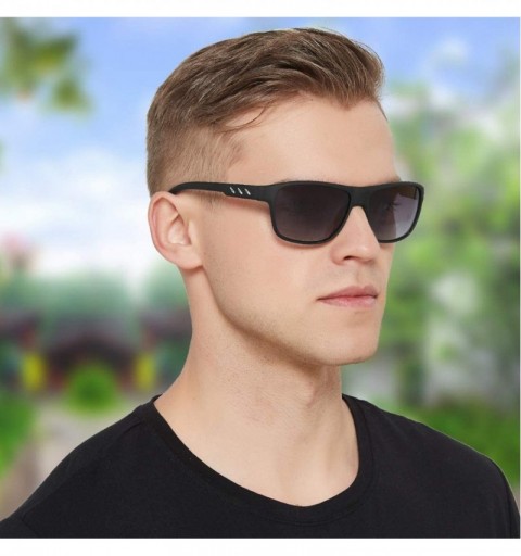 Round Polarized Sports Sunglasses for Men UV Protection Vintage Driving Cycling Sun Glasses - C21940IODYL $11.70
