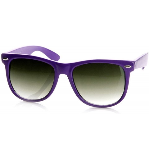 Wayfarer Large Classic Candy Shell Colored 54mm Horn Rimmed Sunglasses (Purple) - C111CJTU1PV $19.10