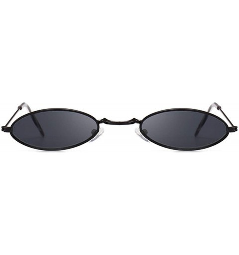 Oval Retro Oval Red Sunglasses Men Women Vintage Metal Frame Sun Glasses Lunette De Soleil Homme UV400 - Goldyellow - CZ197A2...