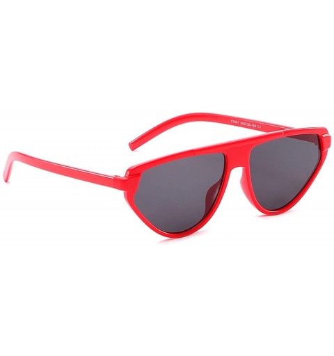 Cat Eye Polarized Sunglasses Glasses Protection Driving - Red Black - CM18TOI9UTH $12.25