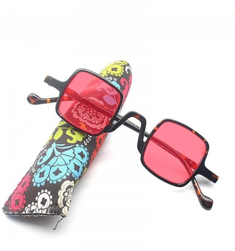 Round fashion small square sunglasses unisex luxury brand candy color women red green small round frame sunglasses - CY19348A...