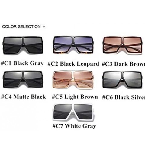 Square Vintage Sunglasses Oversize PinkDiamond - C18 Blue - CK199222WZI $33.20
