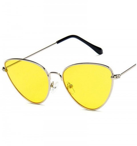 Goggle Fashion Women Cat Eye Sunglasses Brand Designer Retro Metal Coating Mirror Sun Glasses Goggle UV400 Eyewear - CE197Y74...