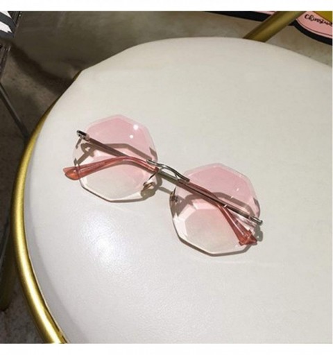 Oversized Round Sunglasses Women Oversized Eyewear 2018 Gradient Brown Pink RimlSun Glasses Gift Uv400 - C04 - CI197A2ZXO2 $2...