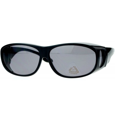 Oval Minimal Design Normcore 62mm Fit Over OTG Sunglasses - All Black - CU11ATAWBWL $10.39