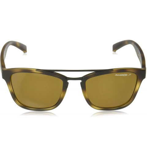 Square Men's An4247 Huaka Square Sunglasses - Matte Tortoise/Polarized Brown - CQ18I0G547I $54.37