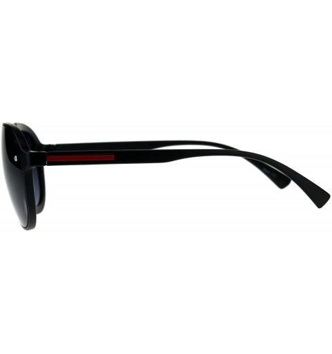 Aviator Unisex Aviator Sunglasses Retro Fashion Designer Style Aviators - Matte Black (Smoke) - CD18DWQDTKM $11.08