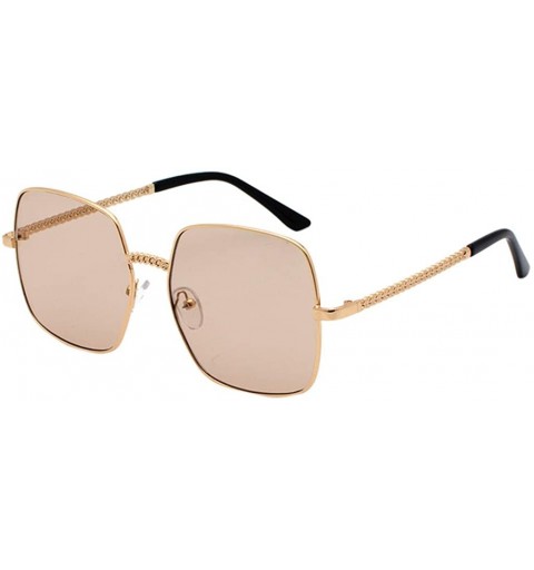 Goggle Polarized Sunglasses for Women Mirrored Lens Fashion Goggle Eyewear (Coffee) - CY196INDKZN $11.00