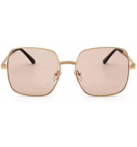 Goggle Polarized Sunglasses for Women Mirrored Lens Fashion Goggle Eyewear (Coffee) - CY196INDKZN $11.00