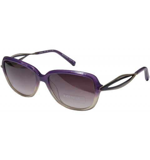 Rectangular 7177k Womens/Ladies Designer Full-rim Gradient Lenses Sunglasses/Eyewear - Purple / Sand - C411BOKH95V $22.09