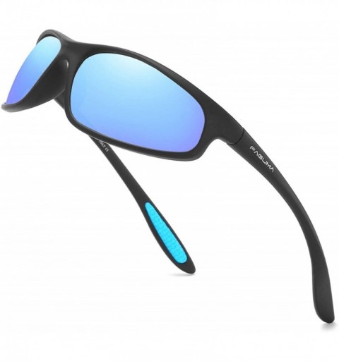 Sport Polarized Sports Sunglasses For Men Cycling Driving Fishing 100% UV Protection - C618ZTRANKW $32.04