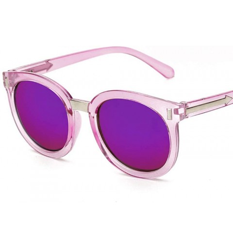 Goggle Sunglasses Hipster Dazzle Color Sunglasses Big Name Retro Shade Mirror Arrowhead Sun - CR18TMRNGQO $18.40